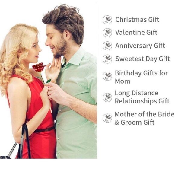🌹24K Gilded Rose-perfect gift🌹 - Picture 8 of 8